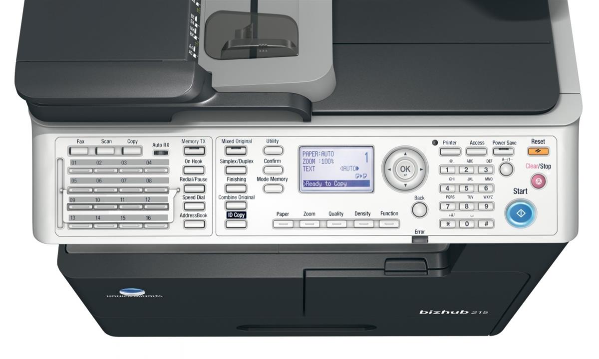Drukarka monochromatyczna Bizhub 215